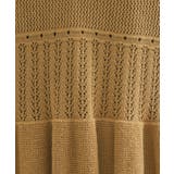 カギ針風ニットキャミビスチェ【洗濯機洗い可】 | OPAQUE.CLIP | 詳細画像8 