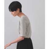 汗染み防止 ボートネックリブカットソー【洗濯機洗い可/抗ピル】 | OPAQUE.CLIP | 詳細画像1 