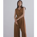 《Can Cam掲載》麻混ベルト付きオールインワン【洗濯機洗い可】 | OPAQUE.CLIP | 詳細画像1 