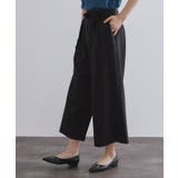 サッシュリボン付きラップデザインパンツ【洗濯機洗い可】 | OPAQUE.CLIP | 詳細画像1 