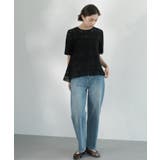 レースフレアブラウス【洗濯機洗い可】 | OPAQUE.CLIP | 詳細画像13