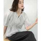 シアーフリルネックブラウス【洗濯機洗い可】 | OPAQUE.CLIP | 詳細画像4