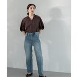 シアーフリルネックブラウス【洗濯機洗い可】 | OPAQUE.CLIP | 詳細画像17