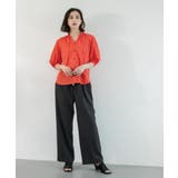 シアーフリルネックブラウス【洗濯機洗い可】 | OPAQUE.CLIP | 詳細画像30