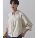 グレージュ(050) | 切替フォルムシャツ【洗濯機洗い可】 | OPAQUE.CLIP