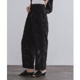 フリンジジャカードイージーパンツ【洗濯機洗い可】 | OPAQUE.CLIP | 詳細画像1 