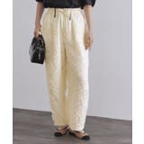 アイボリー(004) | フリンジジャカードイージーパンツ【洗濯機洗い可】 | OPAQUE.CLIP