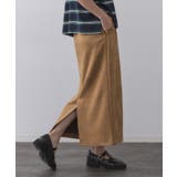 スエードライクナロースカート【洗濯機洗い可】 | OPAQUE.CLIP | 詳細画像5 