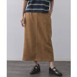 キャメルブラウン(041) | スエードライクナロースカート【洗濯機洗い可】 | OPAQUE.CLIP