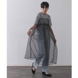 シアードットレイヤードキャミワンピース【洗濯機洗い可】 | OPAQUE.CLIP | 詳細画像2 