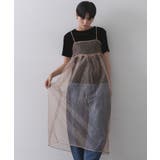 ベージュ(052) | シアードットレイヤードキャミワンピース【洗濯機洗い可】 | OPAQUE.CLIP