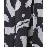 ブラッシュ柄タックフレアスカート【洗濯機洗い可】 | OPAQUE.CLIP | 詳細画像4 