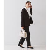 ≪通勤 セレモニーセットアップ対応≫ テーパードパンツダブルクロス【洗濯機OK】 | OPAQUE.CLIP | 詳細画像3 