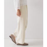 ≪通勤・セレモニーセットアップ対応≫ ワイドパンツダブルクロス【洗濯機OK】 | OPAQUE.CLIP | 詳細画像7 