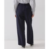 ≪通勤・セレモニーセットアップ対応≫ ワイドパンツダブルクロス【洗濯機OK】 | OPAQUE.CLIP | 詳細画像17 