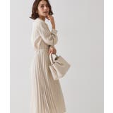 ≪通勤・セレモニー対応≫ジョーゼットプリーツワンピース【洗濯機OK】 | OPAQUE.CLIP | 詳細画像1 