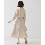 ≪通勤・セレモニー対応≫ジョーゼットプリーツワンピース【洗濯機OK】 | OPAQUE.CLIP | 詳細画像3 