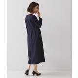 ≪通勤 セレモニー対応≫フィットアンドフレアワンピースダブルクロス【洗濯機OK】 | OPAQUE.CLIP | 詳細画像7 