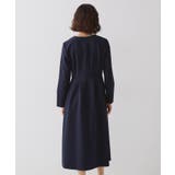 ≪通勤 セレモニー対応≫フィットアンドフレアワンピースダブルクロス【洗濯機OK】 | OPAQUE.CLIP | 詳細画像11 