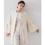 オフホワイト(003) | フレアスリーブミドルコート【洗濯機OK】 | OPAQUE.CLIP