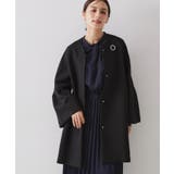 ブラック(019) | フレアスリーブミドルコート【洗濯機OK】 | OPAQUE.CLIP