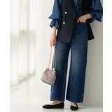 ブルー(093) | ストレートデニムパンツ【洗濯機OK】《S～LL》 | OPAQUE.CLIP