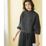 チャコールグレー(014) | MIXミドルゲージショートあぜニット【洗濯機OK】 | OPAQUE.CLIP