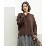 リラクシークルーネックニット【洗濯機OK】 | OPAQUE.CLIP | 詳細画像17 