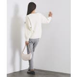 サイド編地切替ニットトップス/セットアップ対応【洗濯機OK】 | OPAQUE.CLIP | 詳細画像36 