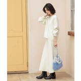 サイド編地切替ニットトップス/セットアップ対応【洗濯機OK】 | OPAQUE.CLIP | 詳細画像7 