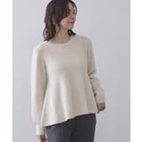 スパンコールラメ衿2WAYペプラムニット【洗濯機OK】 | OPAQUE.CLIP | 詳細画像3 