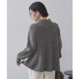 スパンコールラメ衿2WAYペプラムニット【洗濯機OK】 | OPAQUE.CLIP | 詳細画像15 