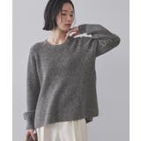 スパンコールラメ衿2WAYペプラムニット【洗濯機OK】 | OPAQUE.CLIP | 詳細画像17 