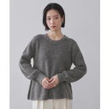 スパンコールラメ衿2WAYペプラムニット【洗濯機OK】 | OPAQUE.CLIP | 詳細画像31 