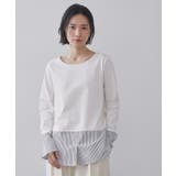 ホワイト(301) | シャツドッキングカットソー【洗濯機OK】 | OPAQUE.CLIP