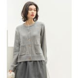 金ボタンラメニットカーディガン【洗濯機OK】 | OPAQUE.CLIP | 詳細画像9