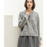 金ボタンラメニットカーディガン【洗濯機OK】 | OPAQUE.CLIP | 詳細画像10