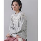 グレー(112) | ノルディック調ニット【洗濯機OK】 | OPAQUE.CLIP