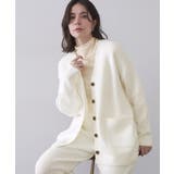 オフホワイト(003) | Vネックニットカーディガン/セットアップ対応可【洗濯機OK】 | OPAQUE.CLIP
