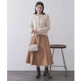 モヘヤタッチケーブル金ボタンカーディガン【洗濯機OK】 | OPAQUE.CLIP | 詳細画像2