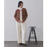 モヘヤタッチケーブル金ボタンカーディガン【洗濯機OK】 | OPAQUE.CLIP | 詳細画像14