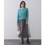 モヘヤタッチケーブル金ボタンカーディガン【洗濯機OK】 | OPAQUE.CLIP | 詳細画像10