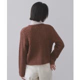 モヘヤタッチケーブル金ボタンカーディガン【洗濯機OK】 | OPAQUE.CLIP | 詳細画像19