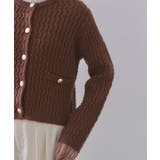 モヘヤタッチケーブル金ボタンカーディガン【洗濯機OK】 | OPAQUE.CLIP | 詳細画像21