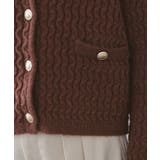 モヘヤタッチケーブル金ボタンカーディガン【洗濯機OK】 | OPAQUE.CLIP | 詳細画像23