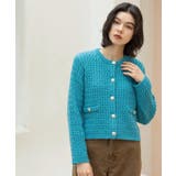 モヘヤタッチケーブル金ボタンカーディガン【洗濯機OK】 | OPAQUE.CLIP | 詳細画像21 