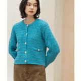 モヘヤタッチケーブル金ボタンカーディガン【洗濯機OK】 | OPAQUE.CLIP | 詳細画像22 