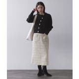 ファンシーツイードナロースカート【洗濯機OK】 | OPAQUE.CLIP | 詳細画像6 