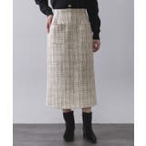 ファンシーツイードナロースカート【洗濯機OK】 | OPAQUE.CLIP | 詳細画像9 