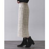 ファンシーツイードナロースカート【洗濯機OK】 | OPAQUE.CLIP | 詳細画像10 